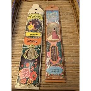 Vintage Incense Olfactory Honeysuckle And Scented Garden Jasmine‎ 1974 & 1973